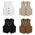 thumbnail image 4 of WOLLED Formal Gentleman Vest for Boys Kids Sleeveless Gentleman Tuxedo Vest 2-15Y Toddler Wedding Birthday Party Gentleman Vest, 4 of 9