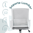 thumbnail image 3 of Silla de Oficina Mundo In Vastra Ejecutiva Ergonomica Mesh Gris Mundo In Vastra, 3 of 8