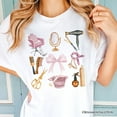 thumbnail image 2 of Hairstylist Coquette Aesthetic T-Shirt, Pink Hair Dresser Tee, 2 of 6
