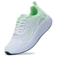 thumbnail image 3 of AOV Womens Walking Shoes with Arch Support Plantar Fasciitis Sneakers Orthotic Tennis for Foot Heel Pain Relief WhiteGreen Size 10.5, 3 of 7