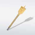 thumbnail image 3 of Uxcell Spade Drill Bit 1" Paddle Flat Bits for Woodworking Fiberglass Gold Tone, 3 of 7