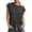 Black, variant on Yigetop Short Sleeve Sweater for Women Womens Summer Sweater Vest Cap Sleeve Knit Sweater Tops Crew Neck Casual Pullover Cute Shirts Black L