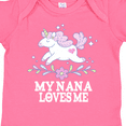 thumbnail image 4 of Inktastic My Nana Loves Me Unicorn Girls Baby Bodysuit, 4 of 5