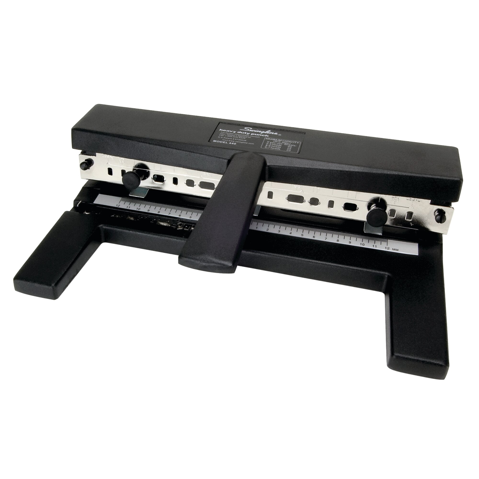 Swingline Heavy Duty Punch 2-7 Holes Adjustable Centers A4 Compatible 40 Sheets