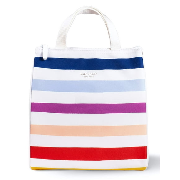 Bolsa Térmica Kate Spade New York Portátil y Suave Candy Stripe