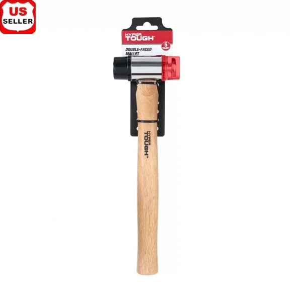 Double Face Mallet Hammer Soft Blow Tool Crafts Projects Durable Easy Grip New