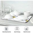 thumbnail image 7 of Dish Drying Mat Cute Bee Kitchen Dish Pads Super Absorbent Microfiber Dish Drying Rack Pads Safe Heat-resistant Kitchen Counter Mat,16x18 Inch, 7 of 7