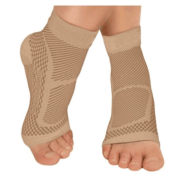KAIYANG Manga de compresión para tobillo: alivia la tendinitis de Aquiles y el dolor en las articulaciones. Talla S/M