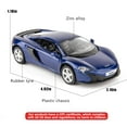 thumbnail image 4 of TGRCM-CZ 1/36 Scale McLaren 650S Casting Car Model, Zinc Alloy Toy Car for Kids, Pull Back Vehicles Toy Car for Toddlers Kids Boys Girls Gift, 4 of 7