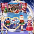 thumbnail image 3 of Muñecas magnéticas para vestir Kidcraft, ayudante de Papá Noel y princesa elfa, 3 of 8