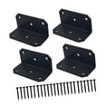 thumbnail image 2 of GROWTH TANK 90 Degree Corner Brace Metal Joint Fastener L Bracket for Shelf Fence Tables 4 Set, 2 of 9