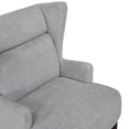 thumbnail image 5 of Grey Polyester Chenille - Plywood Frame Structure - Main Living Space - Simple Assembly Accent Chair, 5 of 5