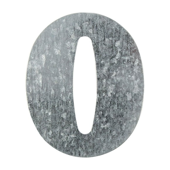 On the Surface™ Art Mural Décoratif en Fer-Blanc Lettre, « O »