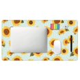 thumbnail image 4 of Bingfone Vintage White Polka Dot Sunflower Large Gaming Mouse Pad,Extended Desk Mousepad with Stitched Edges,Non-Slip Base,Water Resist Keyboard Pad for Gamer, Office & Home, 29.5 x 16 in, 4 of 6