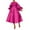 Hot Pink summer dresses, variant on SEMPAI Summer Dresses Dress Long Sleeve Crew Neck Solid Mid-Length Sundresses For Women 2025 Simple for Easter Women's Plus Dresses