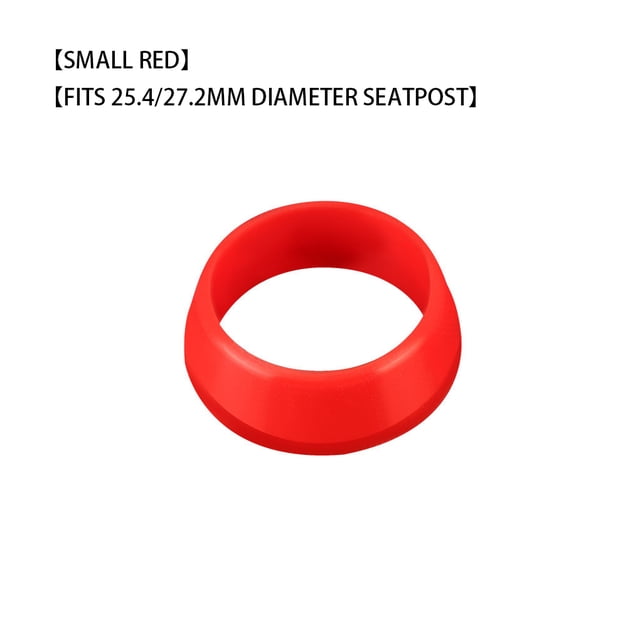 Yuarrent Tija de sillín de bicicleta, anillo de silicona, cubierta antipolvo, impermeable, para bicicleta de montaña, accesorios protectores para Ciclismo Rojo S Yuarrent OD000349-02