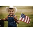 thumbnail image 2 of GIFTEXPRESS 8 x 12 Inch Spearhead Handheld American Stick Flags/Grave Marker American Flags USA Stick Flag (12pcs), 2 of 4