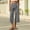 A132 Gray, variant on Women's Corduroy Culottes Wide Leg Cropped Pants Button Fly High Waisted Casual Capri Trousers with Pockets Flattering Vintage Style for Summer Everyday Wear