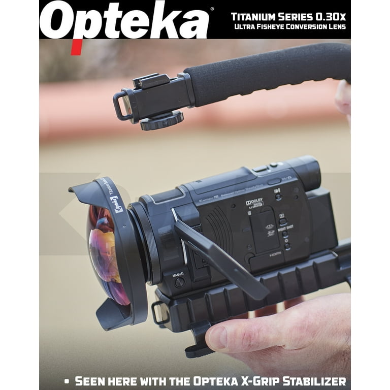 Opteka Titanium Series 0.3X HDフィッシュアイレンズ Opteka Titanium Series 0.3x HD Fisheye Lens for 67mm Video Camera