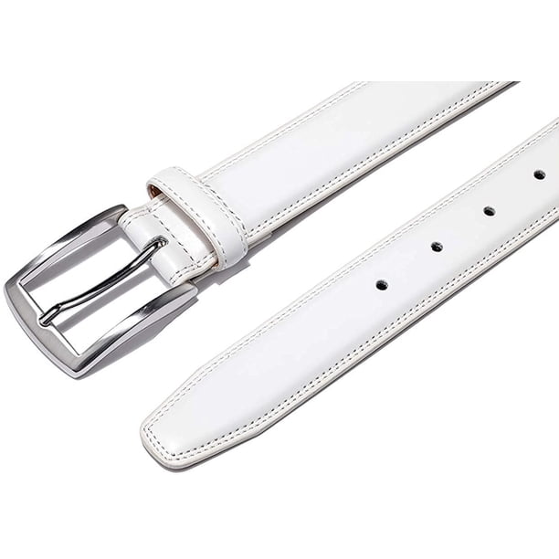 white dress belt mens How to perfectly determine your belt size Men's Leather Golf Belt