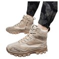 thumbnail image 3 of Men's Hiking Shoes, High Top Waterproof Boots, Anti Slip Outdoor Trekking Work Shoes, Lightweight Ankle Trail Footwear, 3 of 10