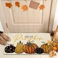 thumbnail image 4 of Fall Door Mat 17x29 Inch Thanksgiving Hello Pumpkin Doormat Decorative Outdoor Autumn Decoration Indoor Outdoor Entrance Floor mat, Non Slip Welcome Party Decor, F-J-M-D-S018-05, 4 of 5