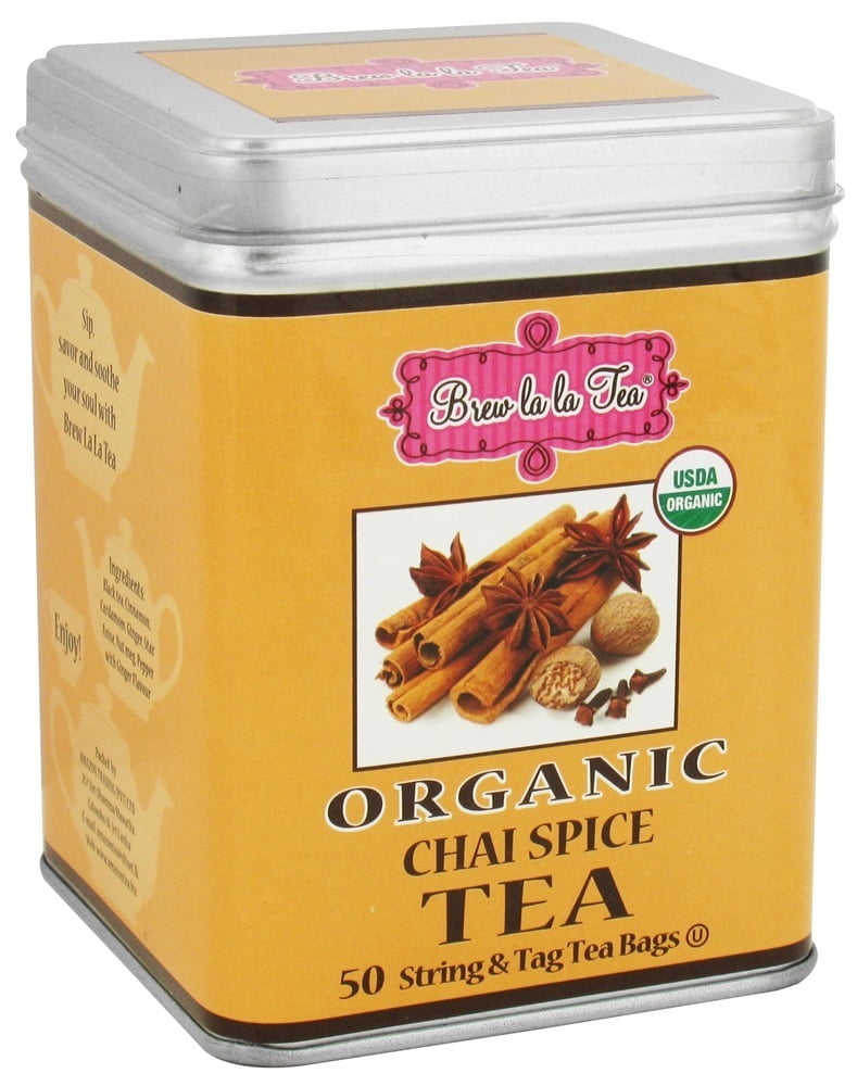 Brew La La Organic Tea Chai Spice 50 Tea Bags