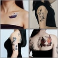 thumbnail image 1 of Pegatinas de tatuajes 3D letras personalizadas brazos florales pegatinas de tatuajes neutros e impermeables tatuajes joyas de pareja regalos de San Valentín, 1 of 5