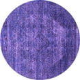 thumbnail image 1 of Ahgly Company Indoor Round Persian Purple Bohemian Area Rugs, 8' Round, 1 of 4