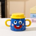 thumbnail image 2 of Whimsical Double Handle Ceramic Mug with Lid – Home & Cup Elegant Design for Coffee Tea Or Unique, 2 of 8