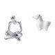 thumbnail image 1 of Estatua De Caballo De Porcelana Creativa Con Forma De Pensador Abstracto, Escultura Artesanal, Adorno Decorativo De Animal Para Sala De Estar, Oficina, Armario, Chimenea., 1 of 8