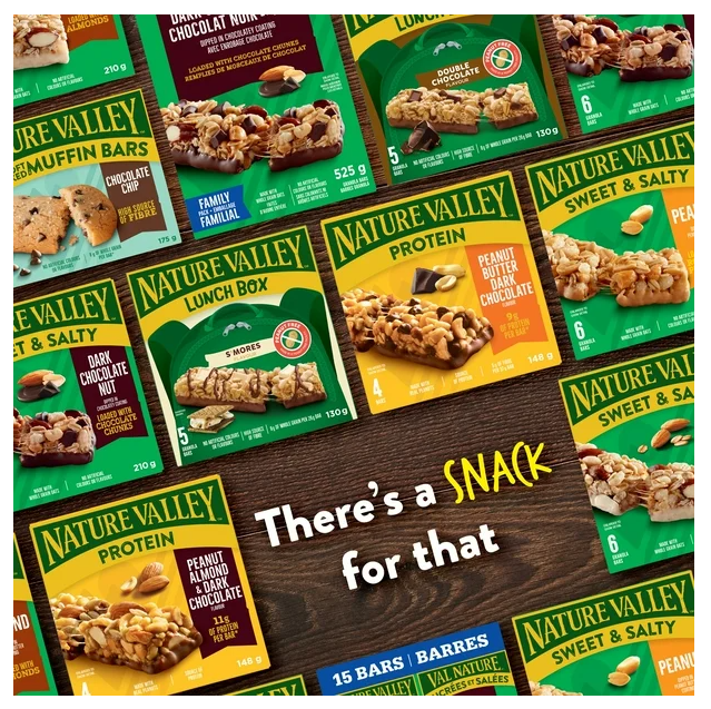 Nature Valley Lunchbox Granola Bars, Double Chocolate, 5 Bars x 26g, 130g (3 Pack)