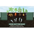 thumbnail image 6 of AMOBRO 8x4x2ft Outdoor Metal Raised Garden Bed Planter Box for Vegetables, Flowers, Herbs w/ 3 Tomato Cages Green, 6 of 10