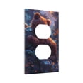 thumbnail image 6 of Zufioo Lazy Stone Bear Print Switch Wall Plate, Dustproof and Heat-resistant Decorative Wall Switch Cover, Suitable for Residential and Commercial Areas-Mid-size, 6 of 8