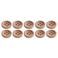 thumbnail image 1 of BUYISI 20 Wooden Buttons In Natural Wood Color Perfect For Clothing And Handmade Items 15Mm, 1 of 5