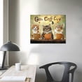thumbnail image 4 of BCIIG God Says You Are Decor Cat Wall Art Cat Canvas Pictures Wall Decor Butterfly Canvas for Girl’s Room Prints Painting Artwork for Bedroom Bathroom Living Room  16x12in, 4 of 6