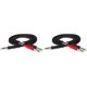 thumbnail image 1 of Inserte el cable Hosa STP-201 1/4 TRS a Dual 1/4 TS de 1 m (x2), 1 of 6