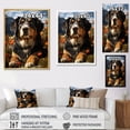 thumbnail image 4 of Designart "Majestic Bernese Mountain V" Animals Dog Floater Framed Canvas Prints, 4 of 5