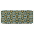 thumbnail image 1 of Geometric Kitchen Mat, Abstract Rhombuses with Bullseye Pattern Modern Mosaic Tile Design Vintage Theme, Plush Decorative Kitchen Mat with Non Slip Backing, 47" X 19", Multicolor, by Ambesonne, 1 of 1