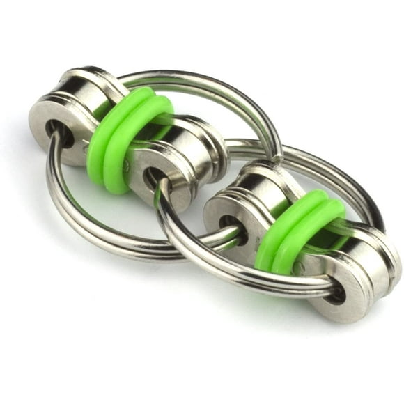 Flippy Chain Fidget Toys, Stress Relief Finger Fidget Toys Stainless Steel Fidget Rings Toys