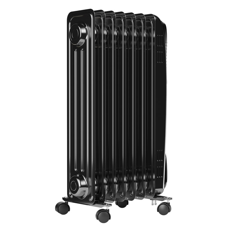 Pelonis Electric Oil-Filled Radiant Heater with Adjustable Thermostat,  HO-17LA1B, Black - Walmart.com
