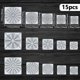thumbnail image 2 of 15 plantillas de plástico con diseño de mandala de puntos, de 2,95/3,94/4,92/5,91/7,87 pulgadas, cuadradas, para pintar en la pared., 2 of 6