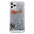 thumbnail image 3 of Funda de teléfono de Feliz Navidad para iPhone, carcasa trasera con purpurina, arena movediza dinámica, 15, 14, 12, 11, 13 Pro Max, 11Pro, 3 of 5