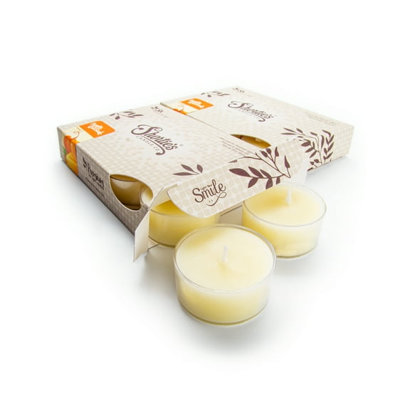 Pumpkin Walnut Cheesecake Tealight Candles Multi Pack - 12 Beige Premium Scented Tea Lights - Shortie's Candle Company