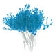 thumbnail image 2 of Paquete de 50 ramitas de flores artificiales para manualidades decorativas con ramo de alambre Azul, 2 of 8