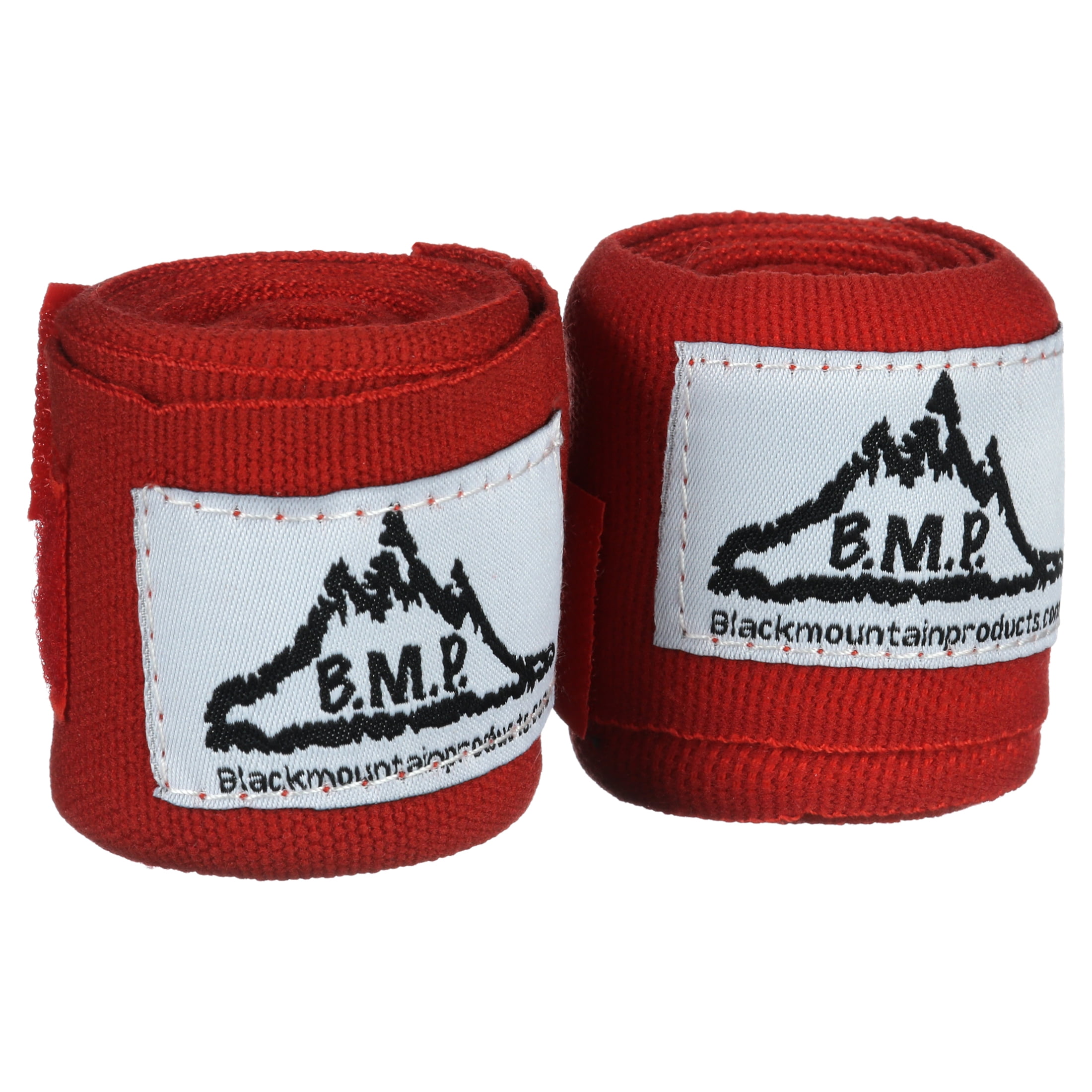 Black Mountain Products Professional Grade Boxing and MMA Hand Wrist Wraps, Red