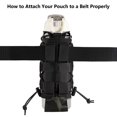 thumbnail image 6 of BASSDASH MOLLE Water Bottle Holder Pouch with Shoulder Strap Modular Bag for Fishing Hunting Hiking Travel Outdoor Activities, 6 of 7