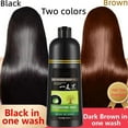 Semi Permanent Hair Dye Salon Long Lasting Hair Coloring 500ml Black