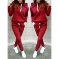 thumbnail image 6 of Sunisery 2Pcs Women's Jogger Casual Tracksuit Hoodie Sweatshirt + Pants Sets Sportswear, 6 of 6