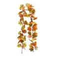 thumbnail image 2 of Artificial Maple Leaf Garland 6.6ft Fall Faux Hanging Decor for Halloween Thanksgiving Home Wall Fireplace Door Indoor Outdoor Autumn Theme Party, 2 of 7